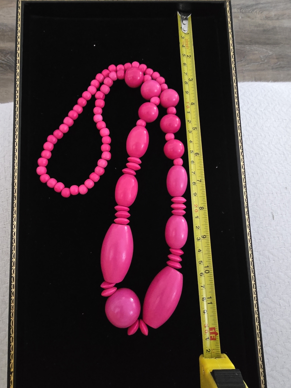 Bold Hot Pink Beaded Statement Necklace